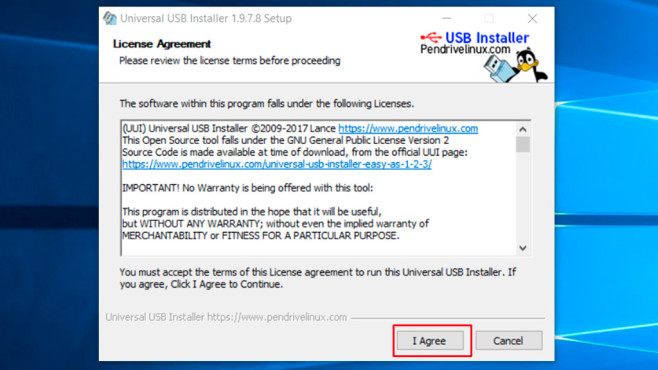Universal USB Installer © COMPUTER BILD