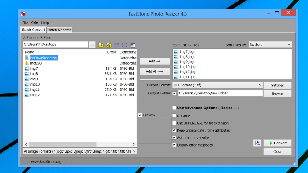 Dateiformate ändern: Die 70 besten Konvertierungs-Programme für Windows Mit dem FastStone Photo Resizer ändern Dateiformate und dampfen Dateien als Nebeneffekt ein. 