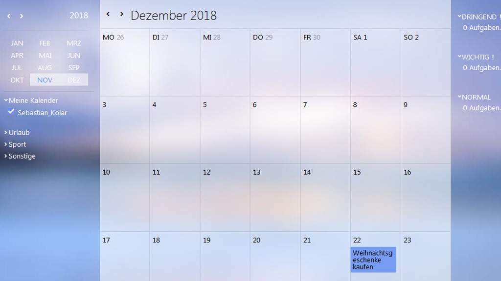 Kalender nutzen