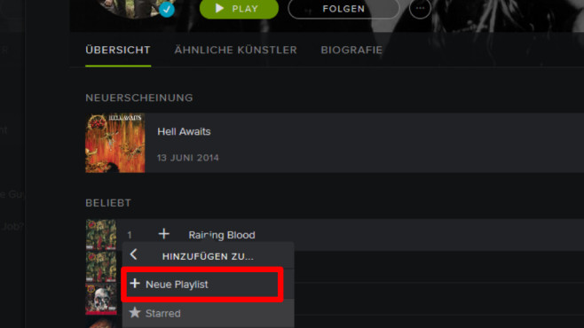 Spotify Web Player: Musik-Stream ohne Software (Browser) © Spotify