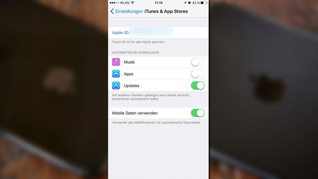 iPhone: Automatische Downloads und Hintergrunddienste deaktivieren