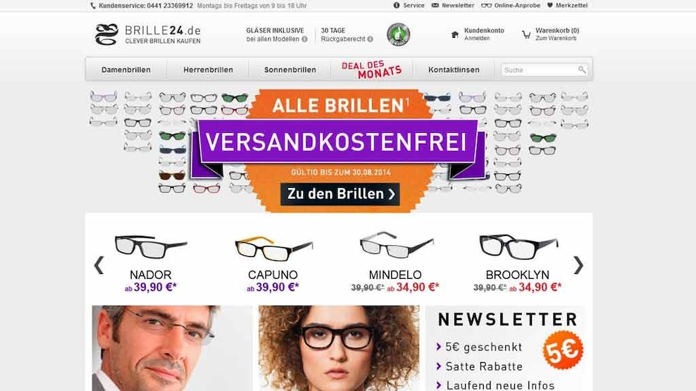 Test: Brillen kaufen im Internet - COMPUTER BILD