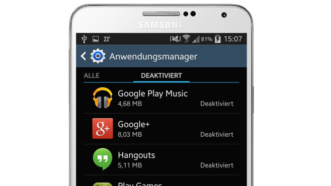 Samsung-Apps deaktivieren: So funktioniert es! - Bilder, Screenshots -  COMPUTER BILD