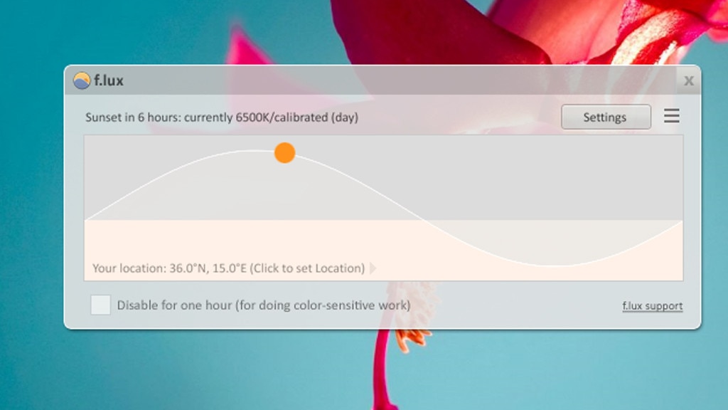 Monitor ermüdet die Augen: F.lux