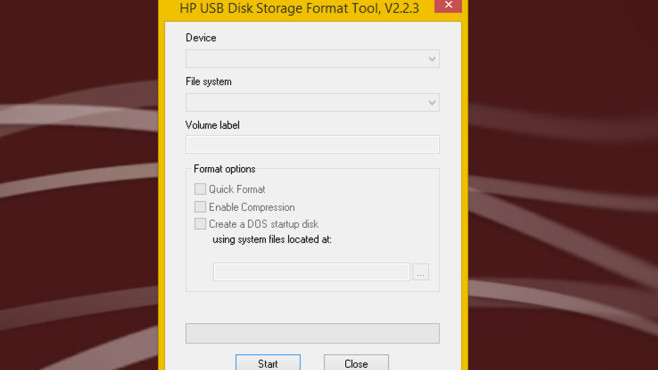 USB-Stick nicht formatierbar: HP USB Disk Storage Format Tool © COMPUTER BILD