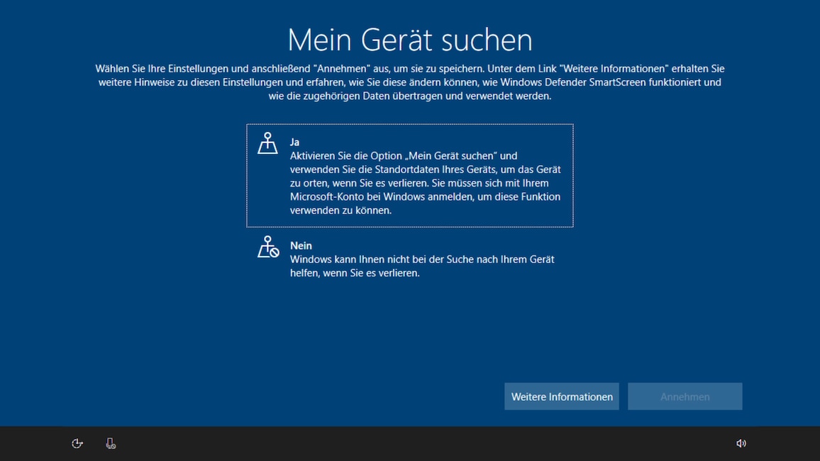 Windows 10: Gerät suchen