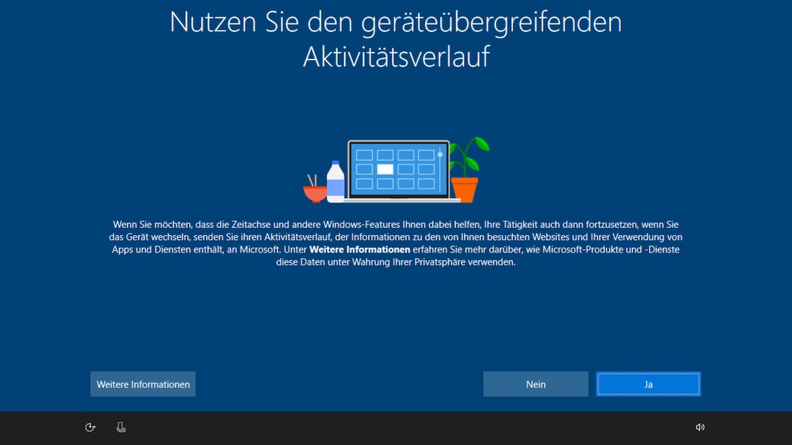 Windows 10: Zeitachse