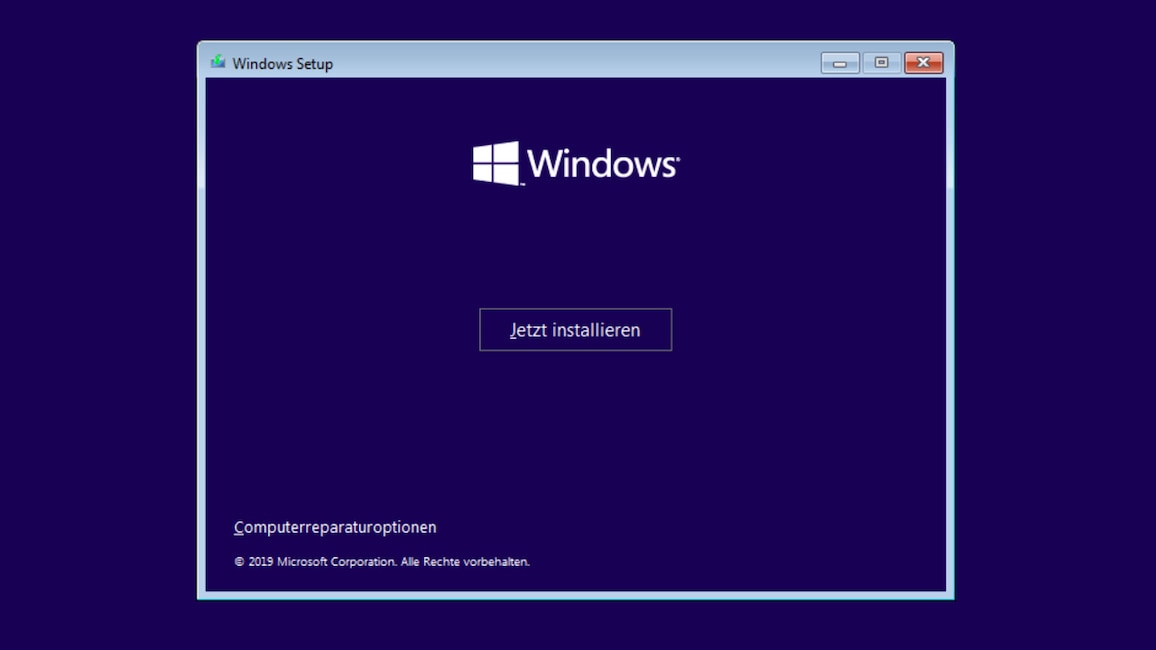 Windows 10 installieren