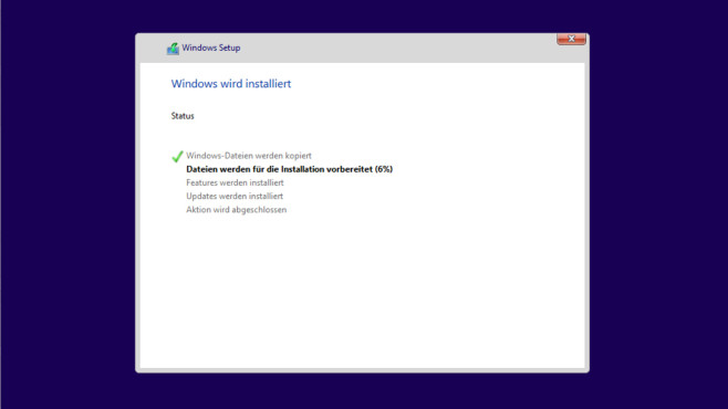 Windows 10 installieren © COMPUTER BILD