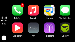 Apps im Auto © Apple