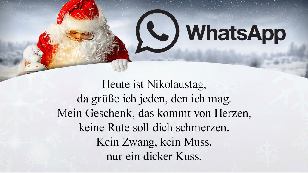 Die besten WhatsApp-Sprüche zum Nikolaus - Bilder, Screenshots - COMPUTER  BILD
