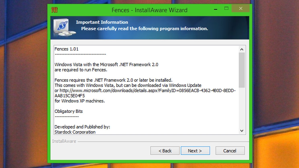 Fences: Desktop-Symbole per Doppelklick schnell ausblenden Die Installation gestaltet sich unkompliziert – trotz englischer Sprache. Fences: Desktop-Symbole per Doppelklick schnell ausblenden Die Installation gestaltet sich unkompliziert – trotz englischer Sprache.
