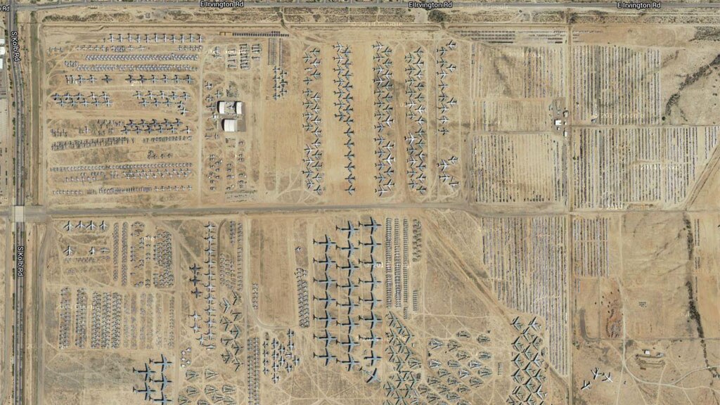 Flugzeug-Friedhof in Arizona/USA
