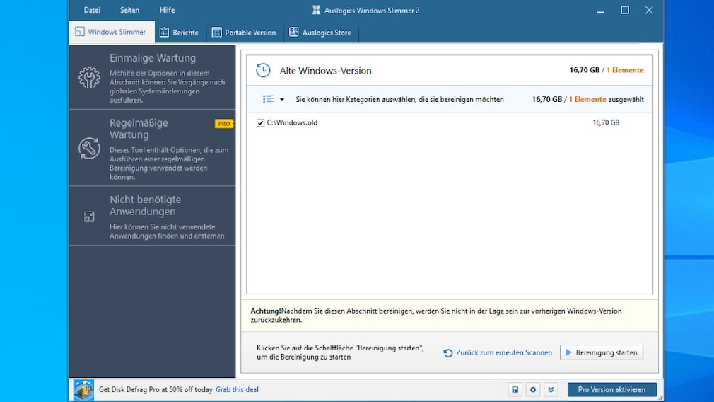 Windows 7/8/10: So löschen Sie den Ordner windows.old