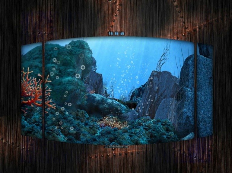 Screenshot 1 - Unterwasserflug Screensaver