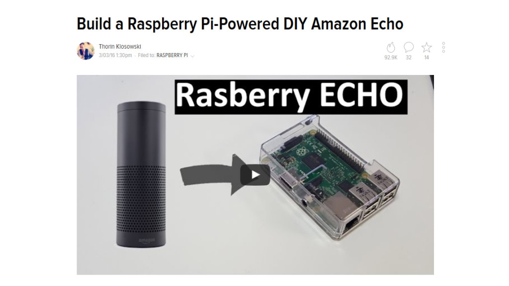 Raspberry Echo: Amazon Echo im Eigenbau