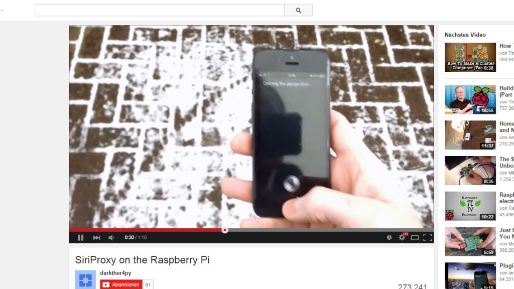 Raspberry Pi: Garagenöffner mit Siri