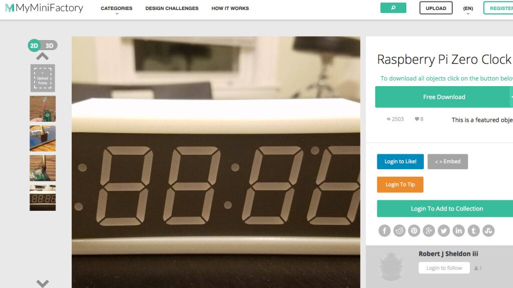 Raspberry Pi Zero Clock: Minimalistische Digitaluhr