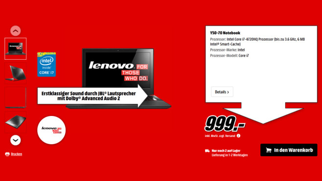 Media Markt Prospekt Vom 9 April 2015 Bilder Screenshots Computer Bild