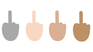 Mittelfinger-Emoji in Windows 10