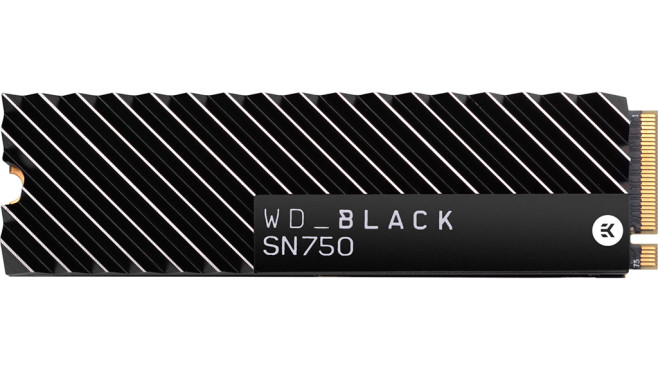 Western Digital Black SN750 NVMe 1TB Heatsink © WD