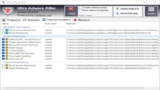 Screenshot aus Ultra Adware Killer