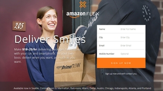 Screenshot Amazon Flex