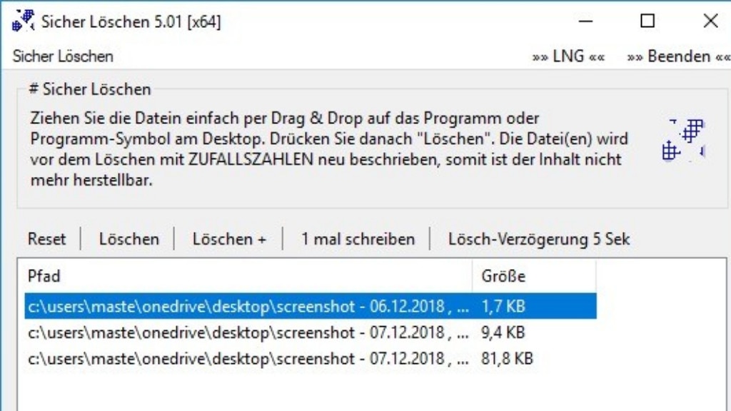 Sicher Löschen