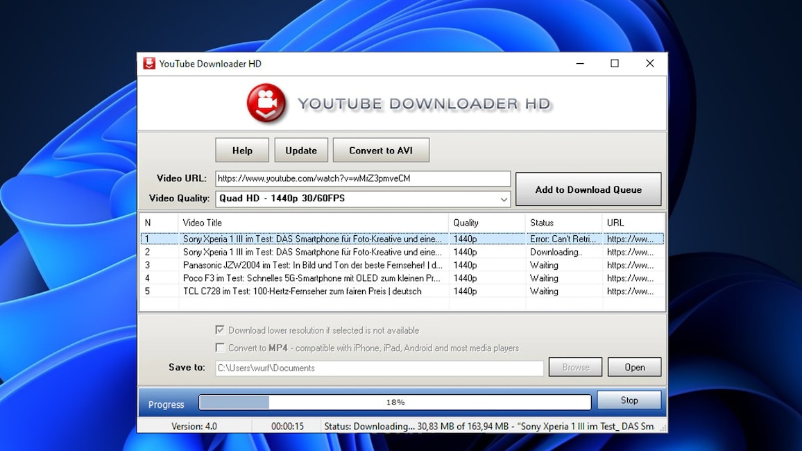 YouTube Downloader HD Portable