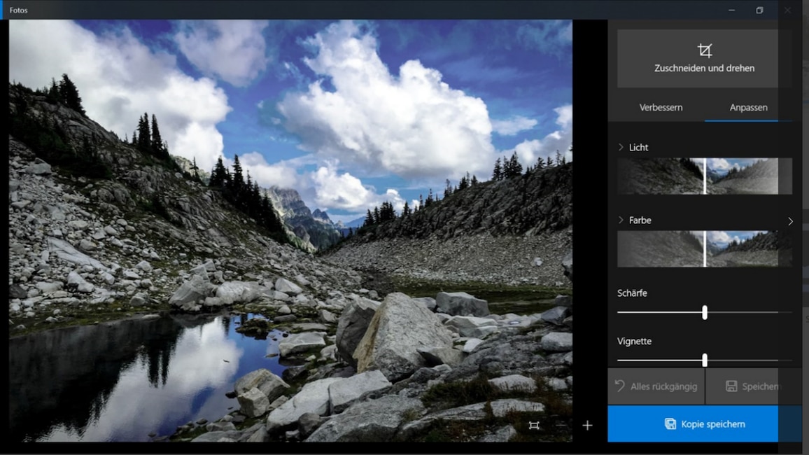 Microsoft Fotos: Fotos verwalten und bearbeiten
