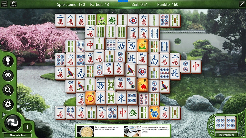 Microsoft Mahjong: Chinesisches Legespiel
