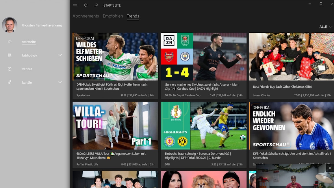 myTube: Moderner YouTube-Client