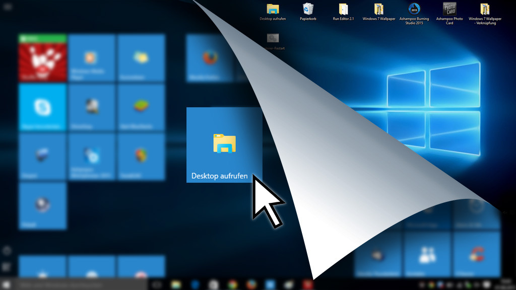 Windows 10: Desktop-Kachel fehlt - COMPUTER BILD