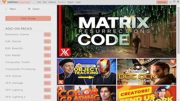 Screenshot aus HitFilm Express