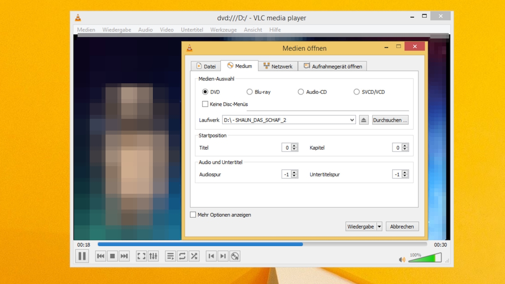 Windows 8.1 and 10: Playing DVDs with freeware programs The VLC Media Player is compatible with almost all kinds of multimedia content, (copy-protected) DVDs pose no problems for it. 