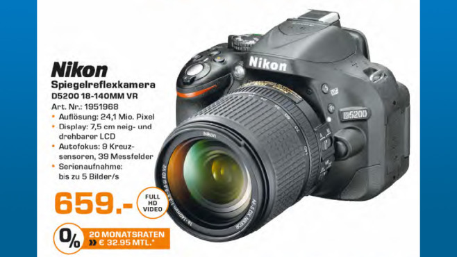 Nikon D5200 Kit 18-140 mm © Saturn