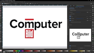 Screenshot aus Inkscape