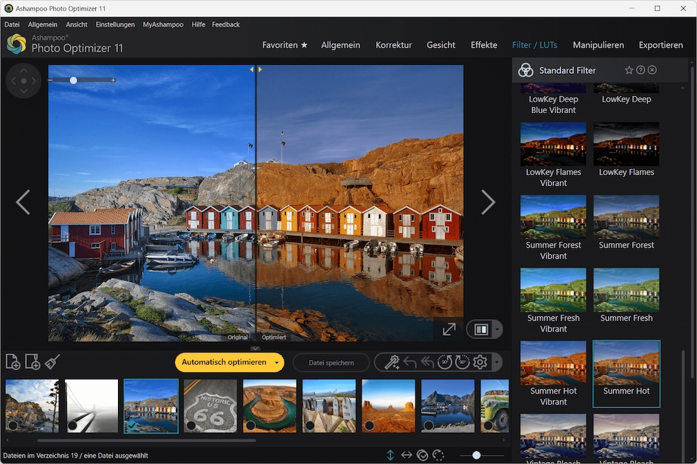 Screenshot aus Ashampoo Photo Optimizer 11