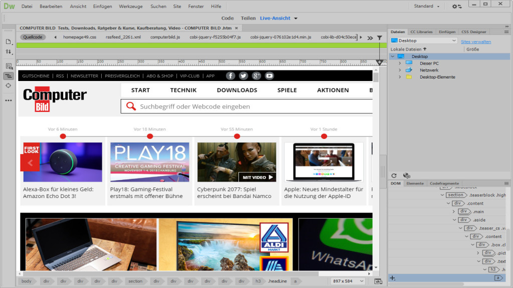Adobe Dreamweaver CC