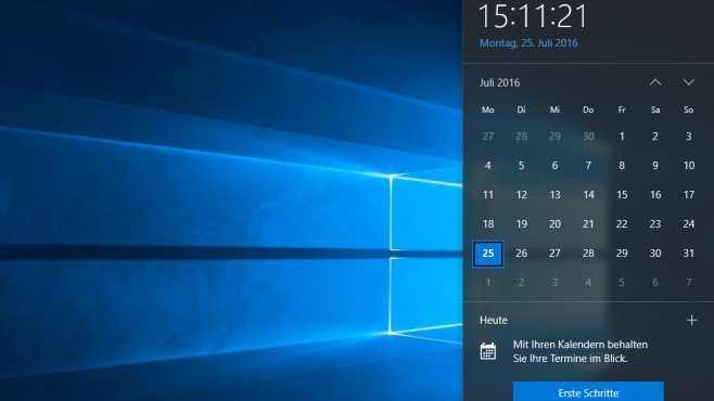 Windows 10: Der Kalender © COMPUTER BILD