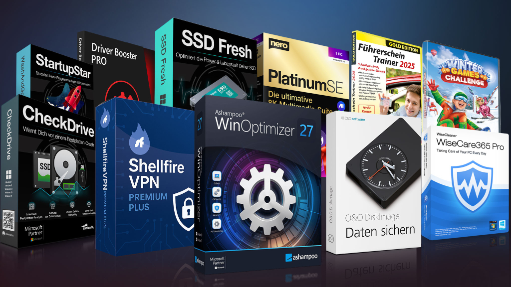 Ashampoo, Microsoft, O&O Software, WiseCleaner, Nero