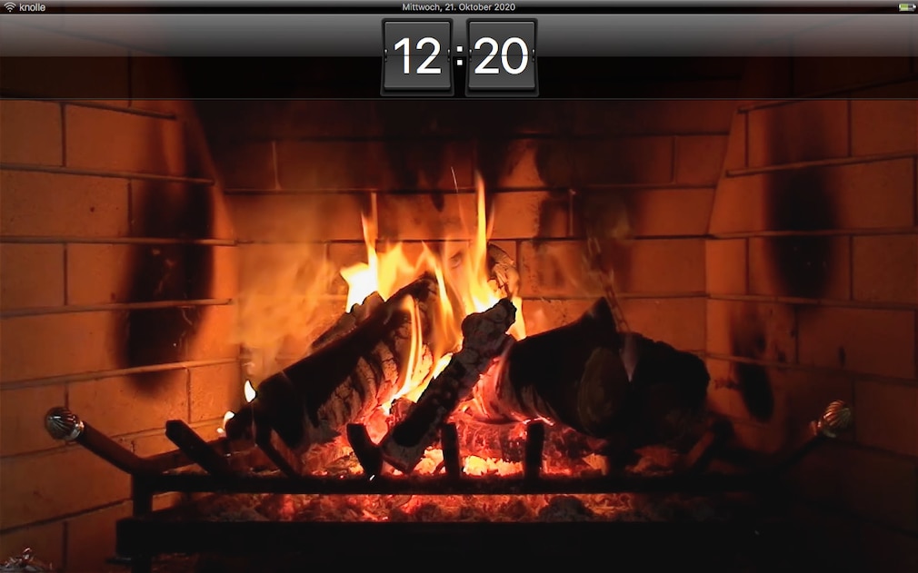 Screenshot 1 - Kamin HD Bildschirmschoner (Mac)