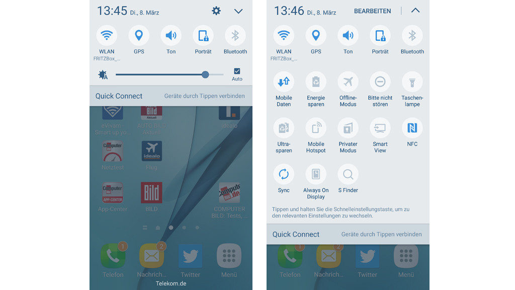 Galaxy S7 / S7 Edge: Display-Tipps - COMPUTER BILD