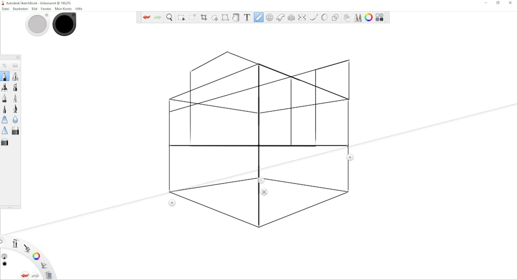 Screenshot aus Autodesk SketchBook – Kostenlose Vollversion 