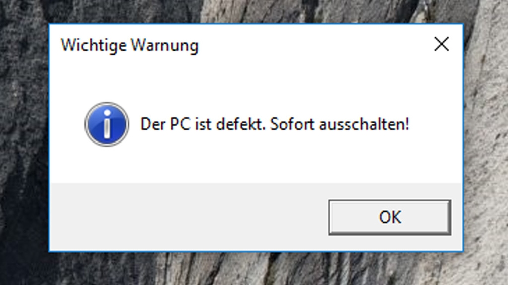 Windows: Eigene Fehlermeldungen - COMPUTER BILD