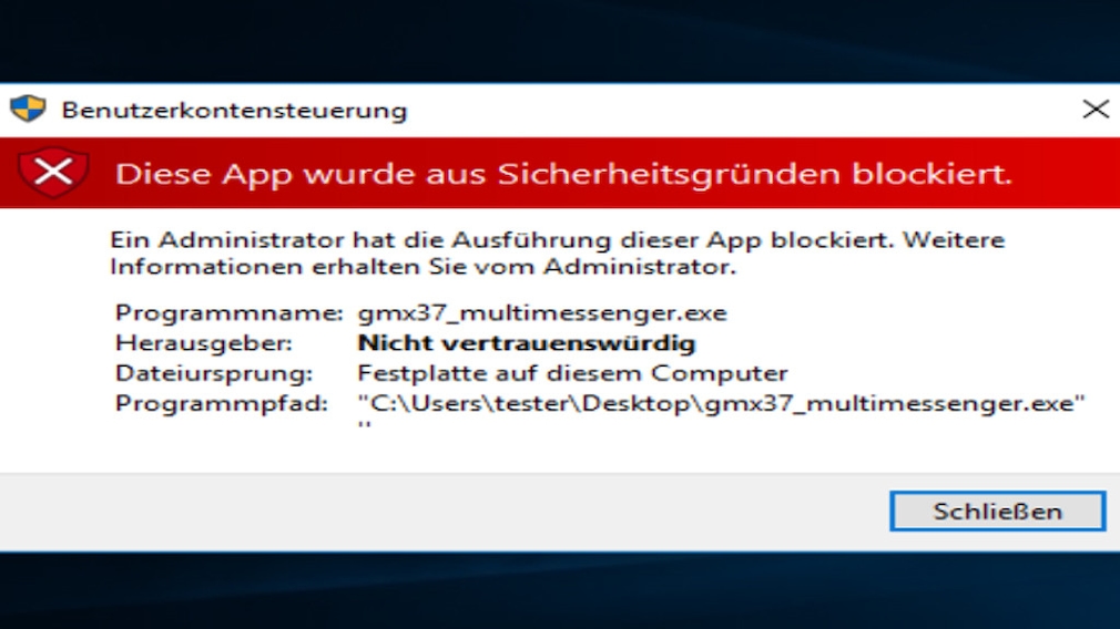 Administrator Hat Die Ausführung Dieser App Blockiert Windows 10/11: Diese App wurde aus Sicherheitsgründen blockiert