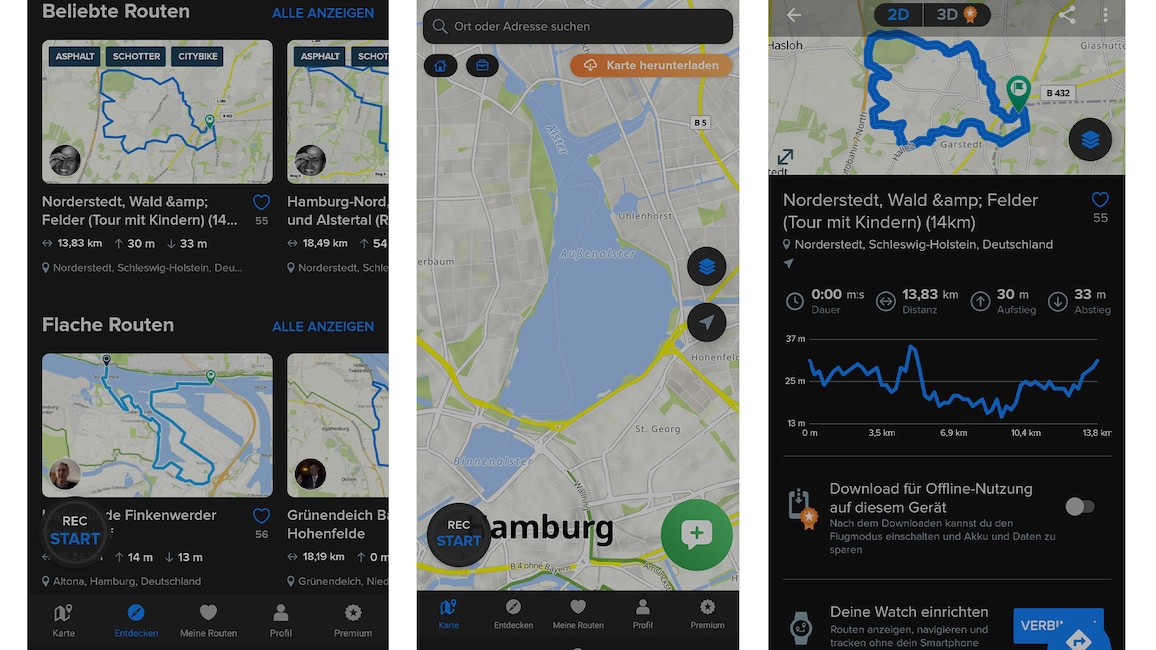 Bikemap: Fahrradkarte & GPS-Navigation