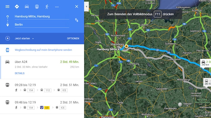 Google Maps: Platzhirsch mit allerhand Extras