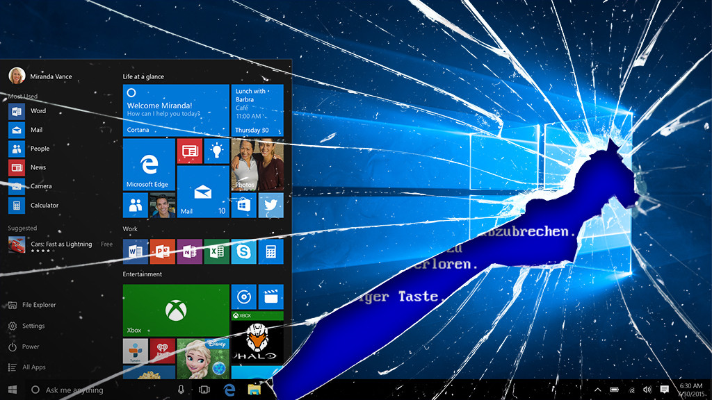 39 Windows Todsunden Finger Weg Computer Bild