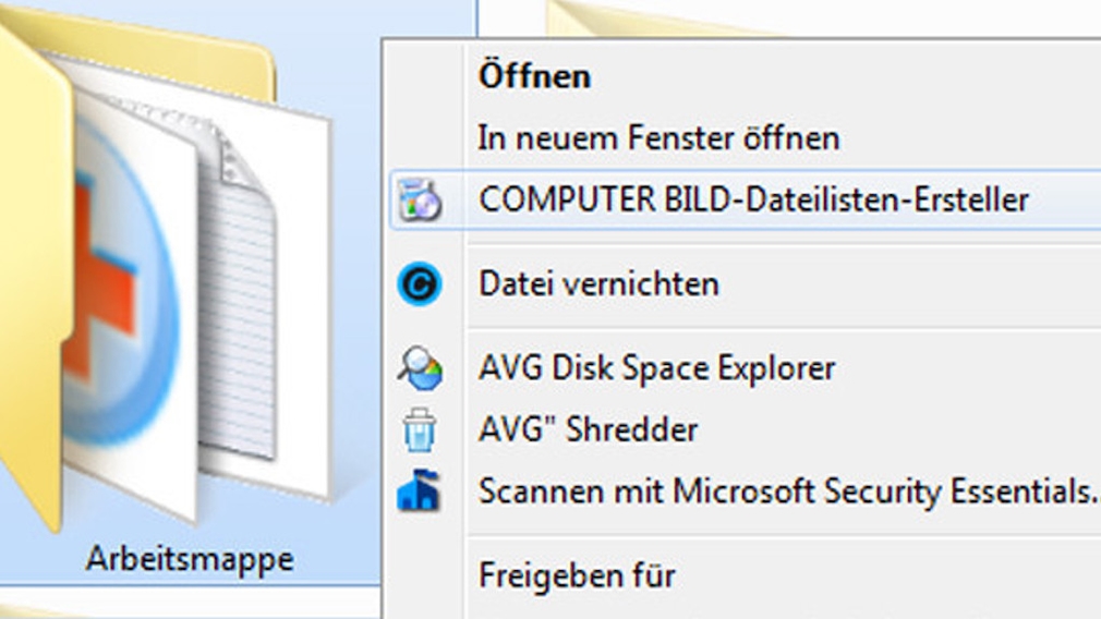 Windows 7/8/10: Ordnerinhalt als Liste speichern und drucken Exklusive Gratis-Software aus der Redaktion: Ordner-Bestandsaufnahme leicht gemacht. 